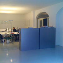 office update, roomdivider, vertical reading teable, magazine screen