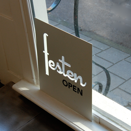 interior, logo and custom items for boutique Festen