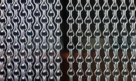 aluminium chain curtain, aluminium schakel gordijn
