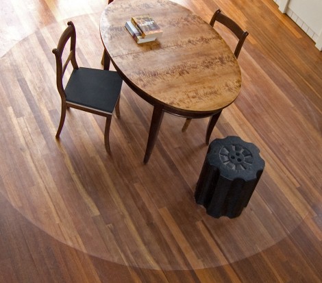 versleten houten vloer, optisch kleed, design thinking