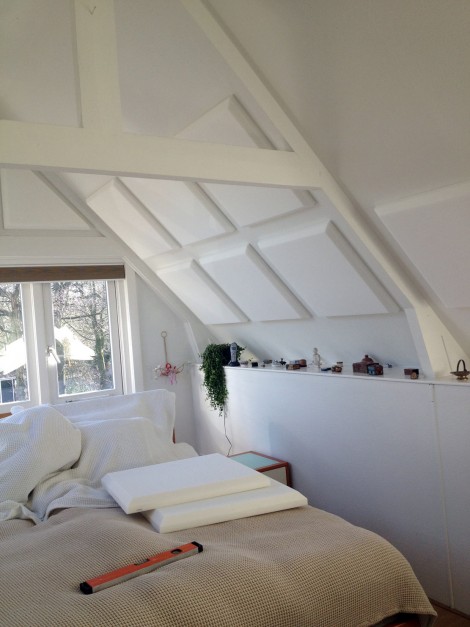 stille slaapkamer, akoestische bekleding
